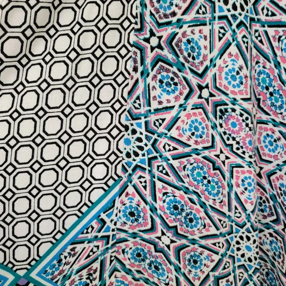 Westbound 3/4 Sleeve Tunic Blouse Asymmetrical Multicolor Womans PM - Picture 3 of 9